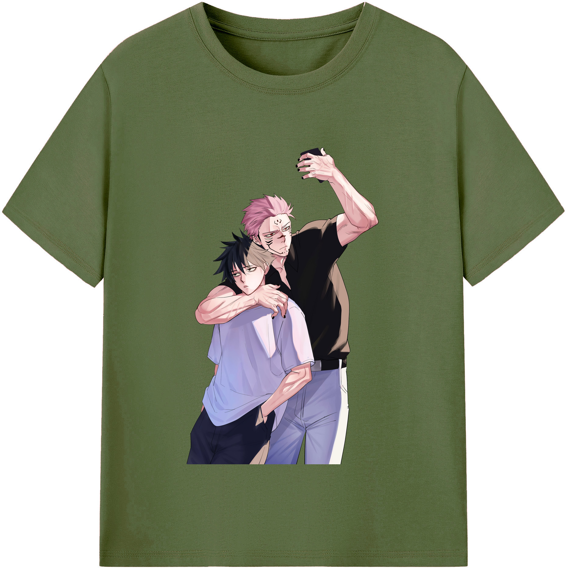 （画像用） 呪術廻戦 Jujutsu Kaisen 綿100％半袖Tシャツ（フロントプリント）